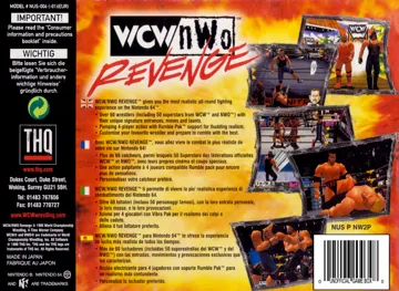 WCW-nWo Revenge (Europe) box cover back